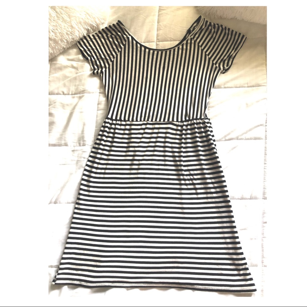 a.n.a. Striped Dress